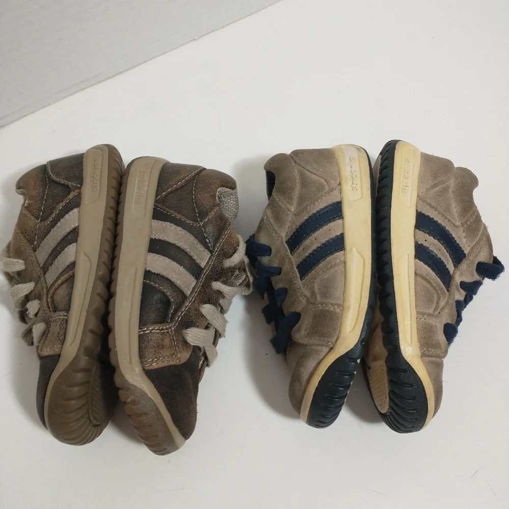 2 Stride‎ Rite Sprout Leather And Suede Sneakers, Size 7 And 7.5, Built To Last